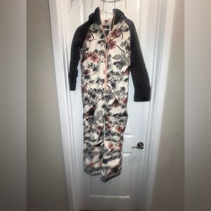 686 Shine One-Piece Snow Suit - Girls with Floral and Gray